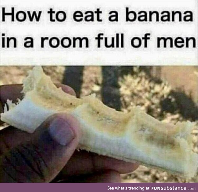 Banana eating etiquette