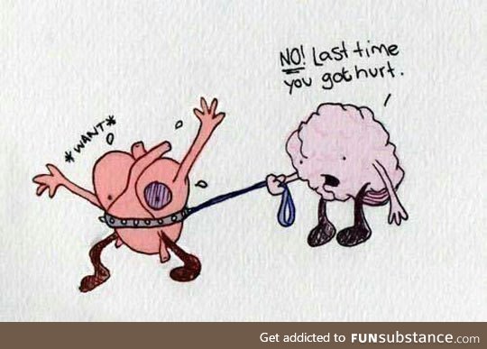 Difficult relationship between the heart and the brain