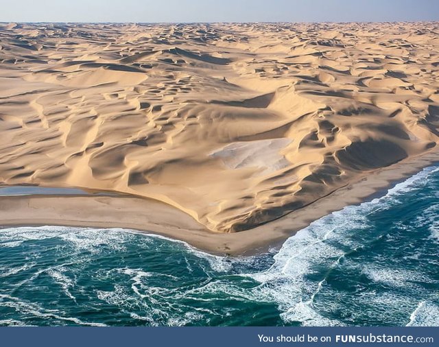 Where the desert meets the sea