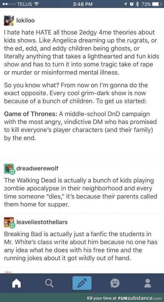 Not all TV is dark and full of terrors