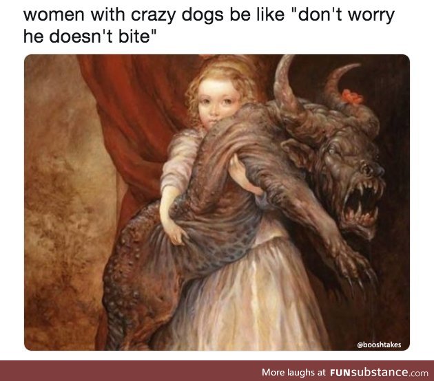 Put the hellhound away, Sharon