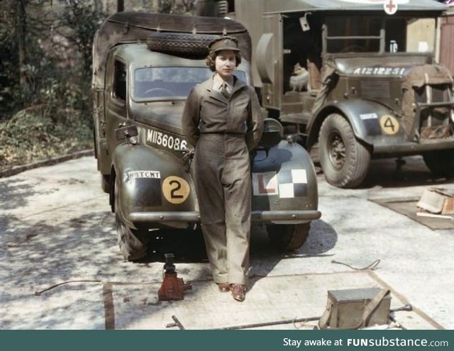 Queen Elizabeth used to be a truck mechanic