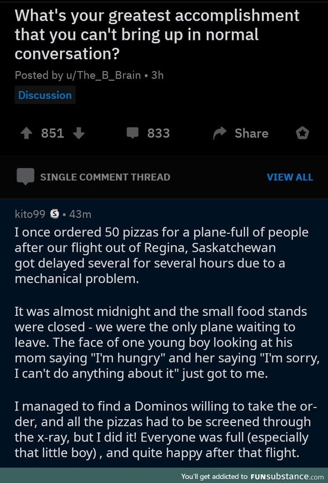 It really did