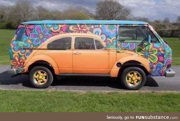 Cool painting on a VW