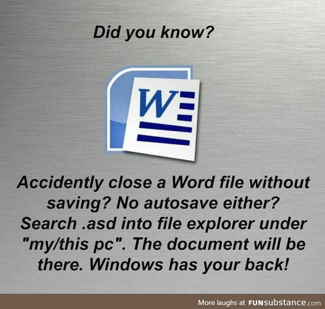 This will save our lifes one day