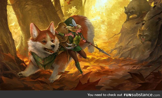Behold the mighty battle Corgi