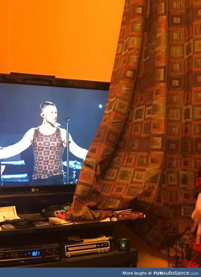 He wears the curtains. Nbd