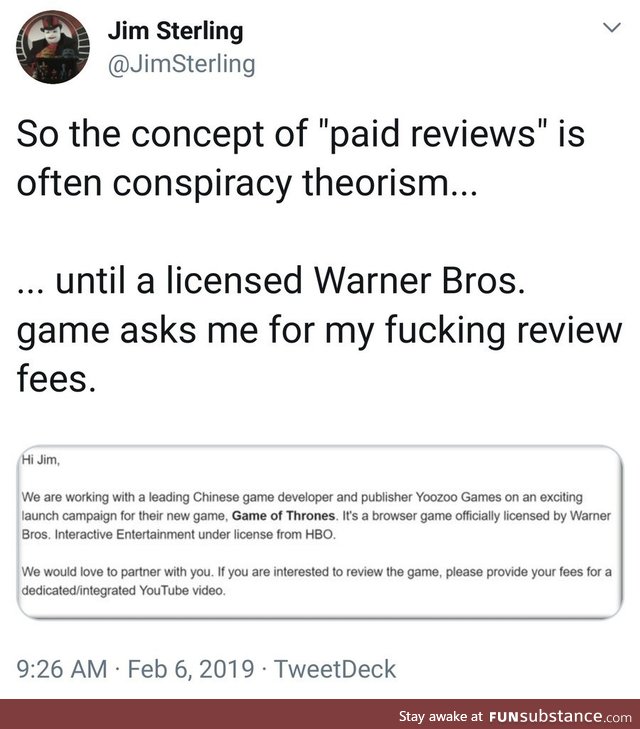 Paid reviews