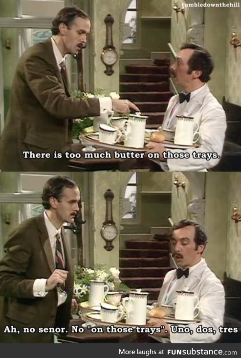 Fawlty Towers: On Those Trays