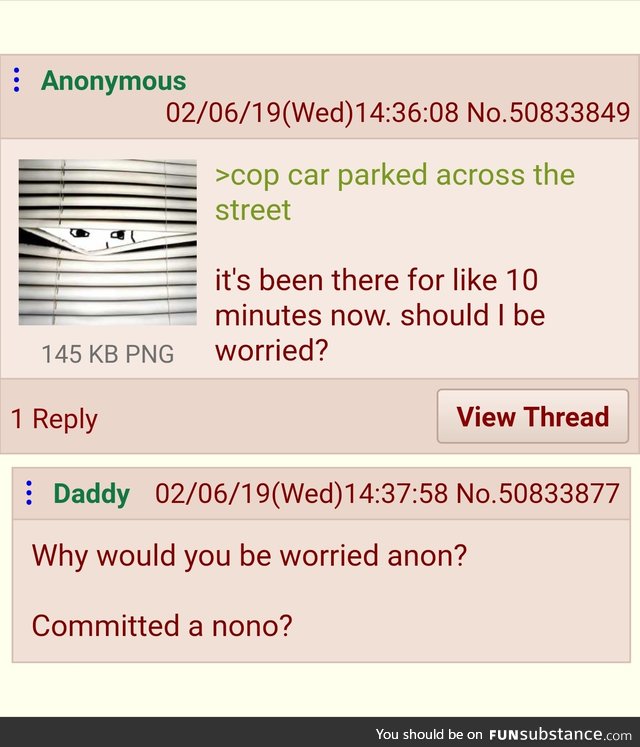 Anon commits a no no