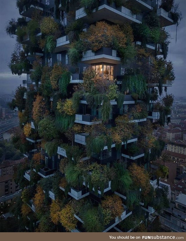 Bosco Verticale residential towers in Milan