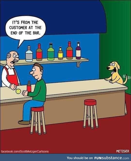 At the bar