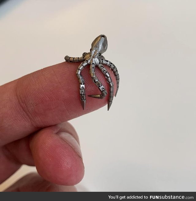 This very small, 3D printed octopus