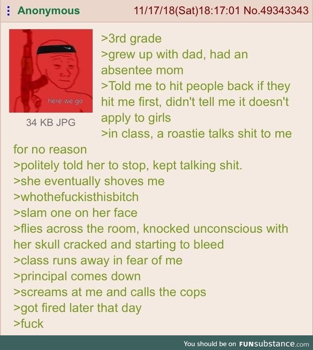 Anon at school