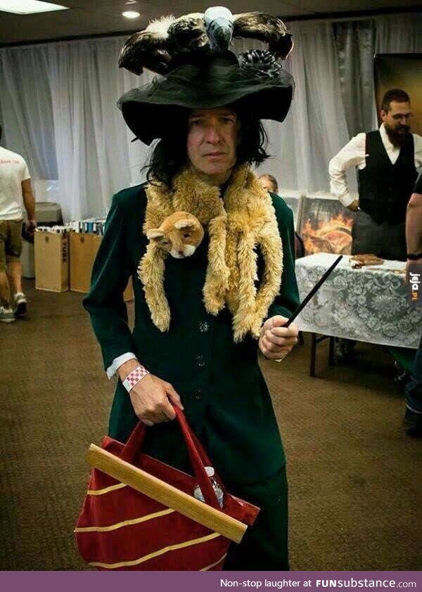 Brilliant Boggart Snape cosplay