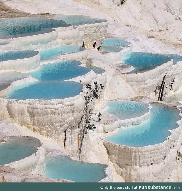 The pools of Pamukke, Turkey