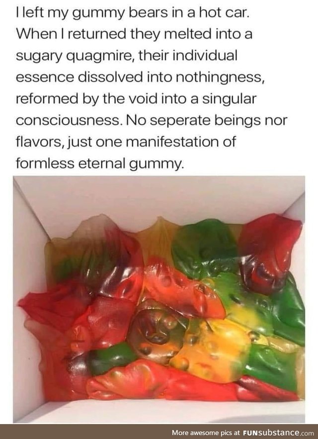 Non-Euclidean gummy bears