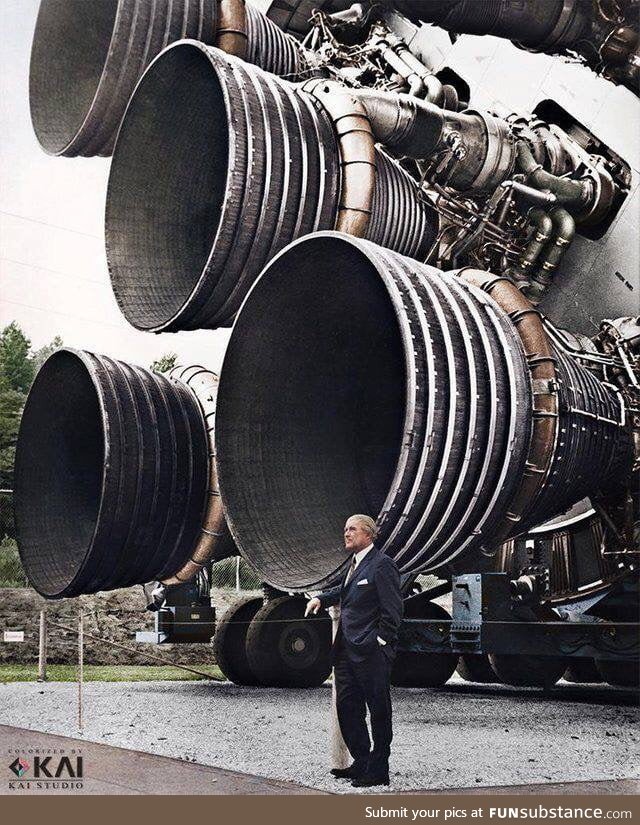 Werner Von Braun, German rocketscientist who litterally put the man on the moon