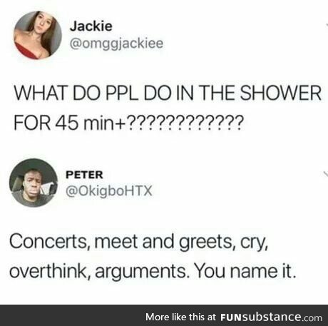 Shower thoughts