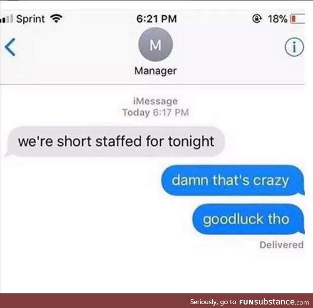 Hope they were able to find someone