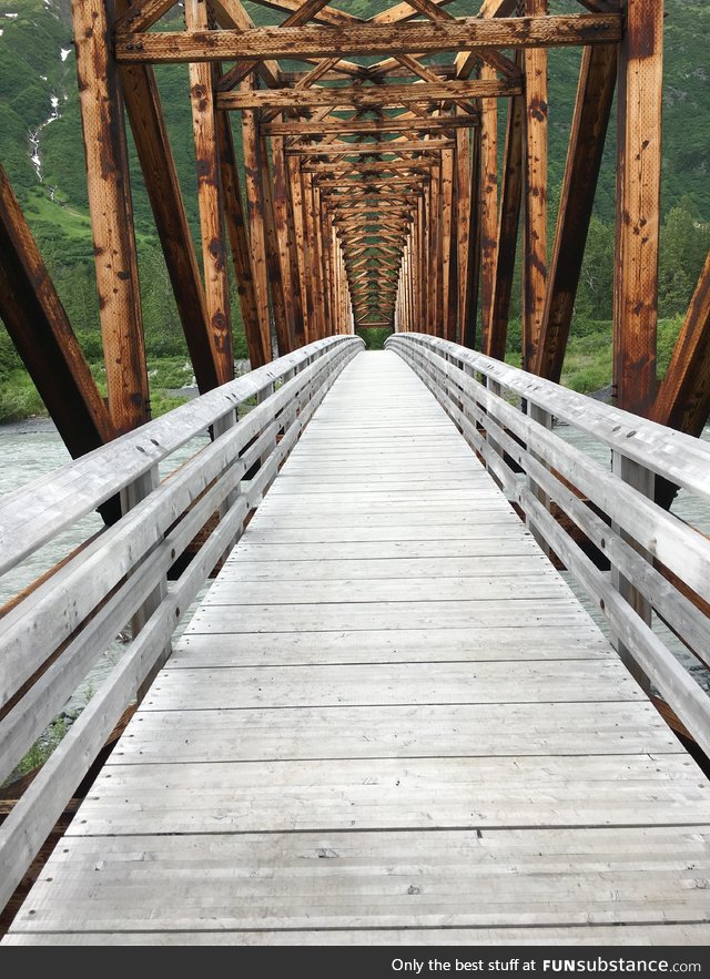 Moose pass bridge, portage alaska