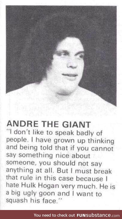 Well said