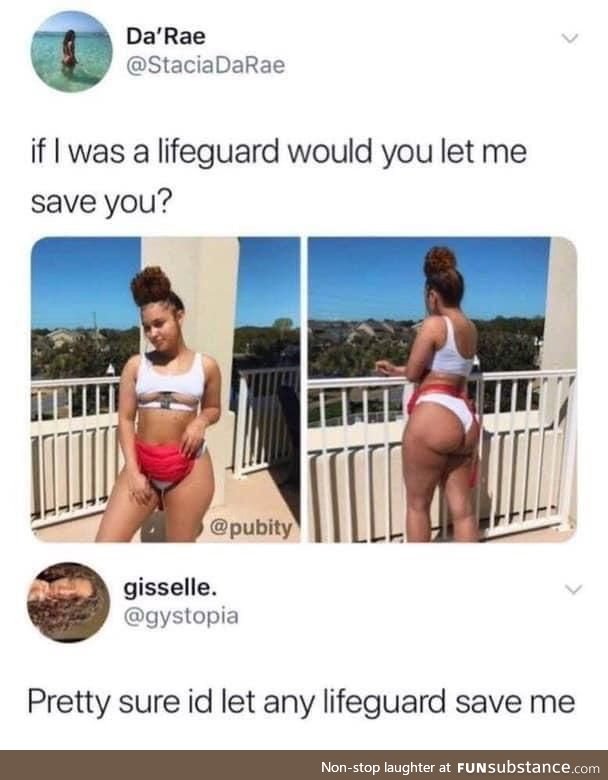 I'm not sure if it's an appropriate lifeguard uniform.