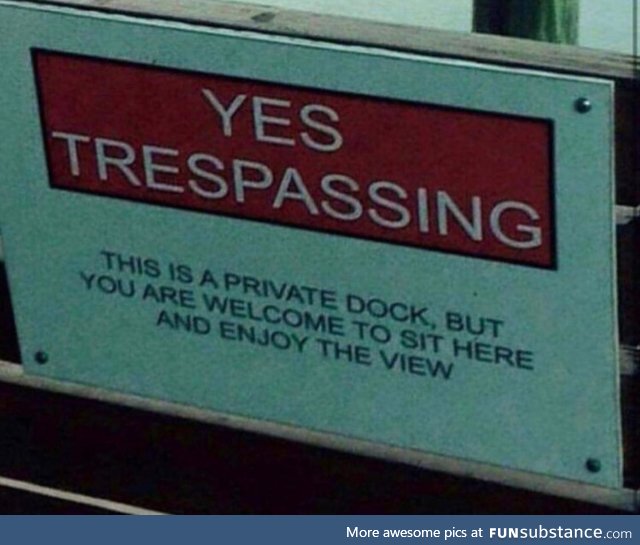 Wholesome warning