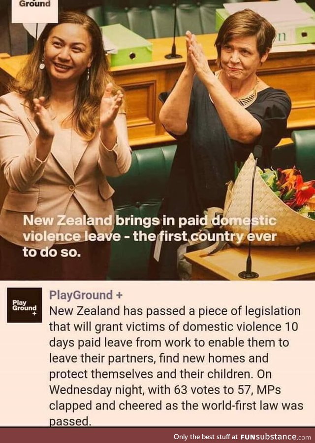 New Zealand passes paid domestic violence leave