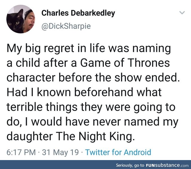 Imagine naming your kid after a tv show character