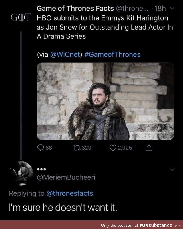 For saying 2 lines of script
