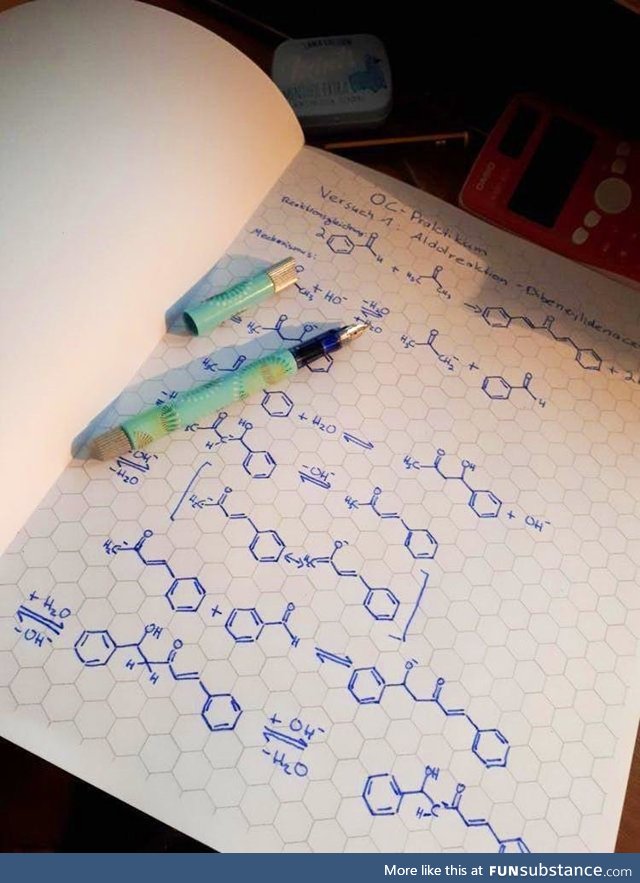 This hexagonal shaped graph paper for chemistry