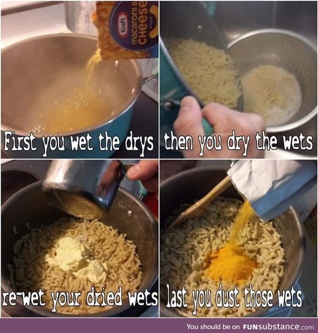 Drying your wets is crucial to the process