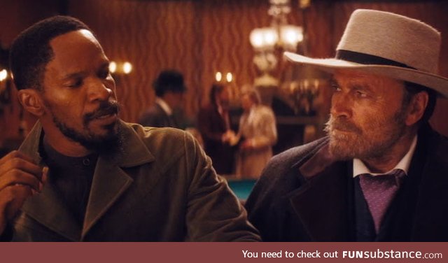 In Django Unchained, A man asks Django what his name is and how it is spelled. "The