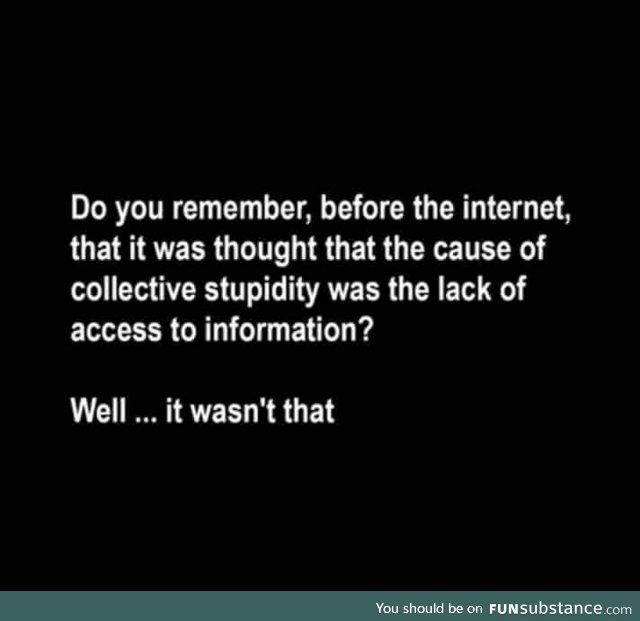 The good old days