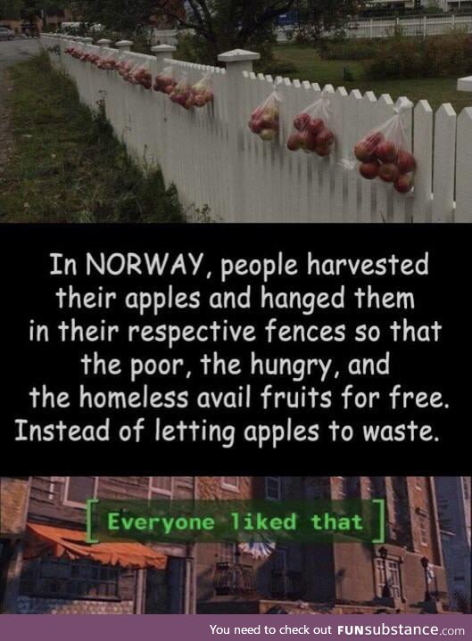 Paying it forward, Norway Style