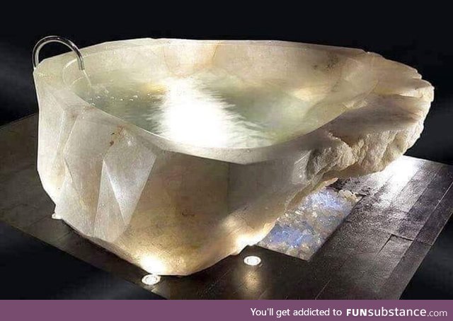 That's a bathtub from a single piece of quartz