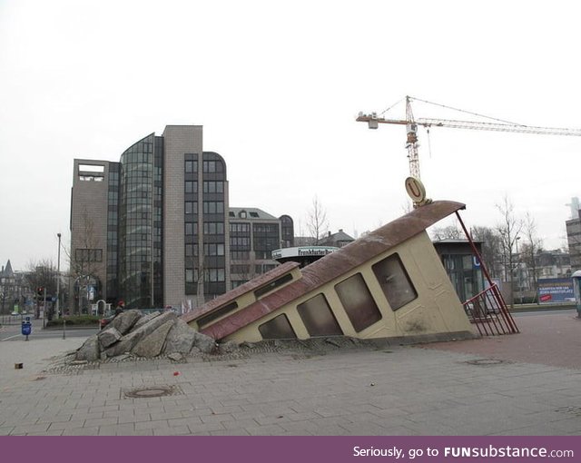 This metro station in Frankfurt, Germany