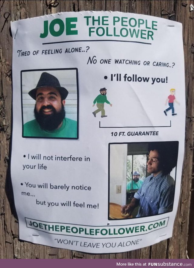 Joe the people follower