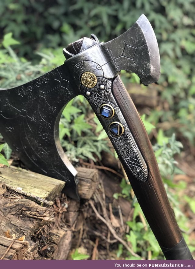 Recently finished making the leviathan axe from god of war