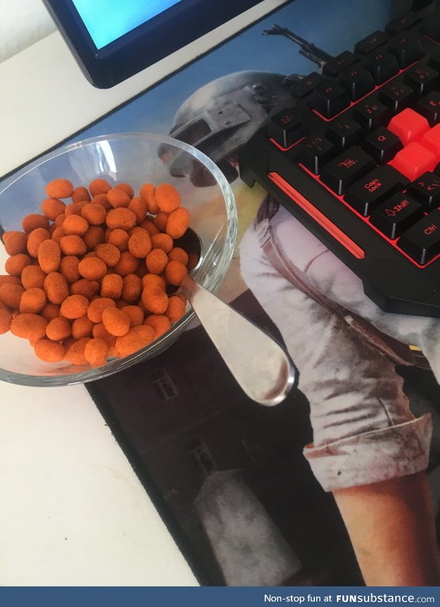 When chilinuts is life but so is a clean keyboard