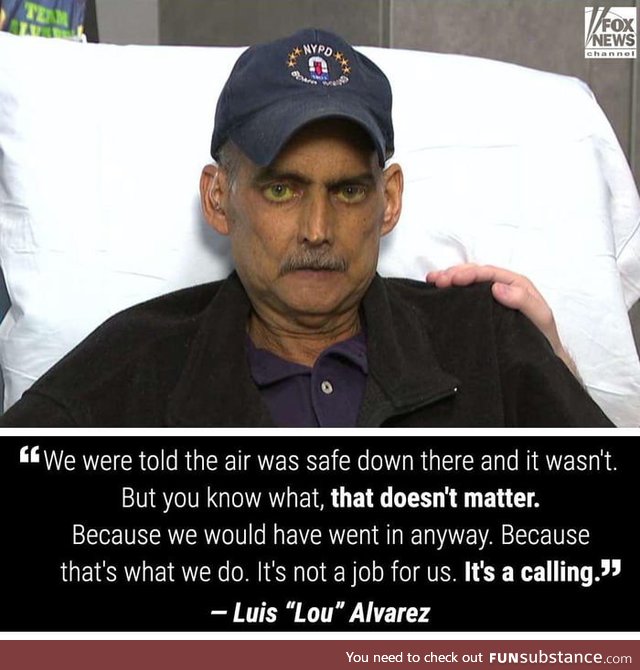 Luis "Lou" Alvarez, a 9/11 first responder announced Wednesday that he is now