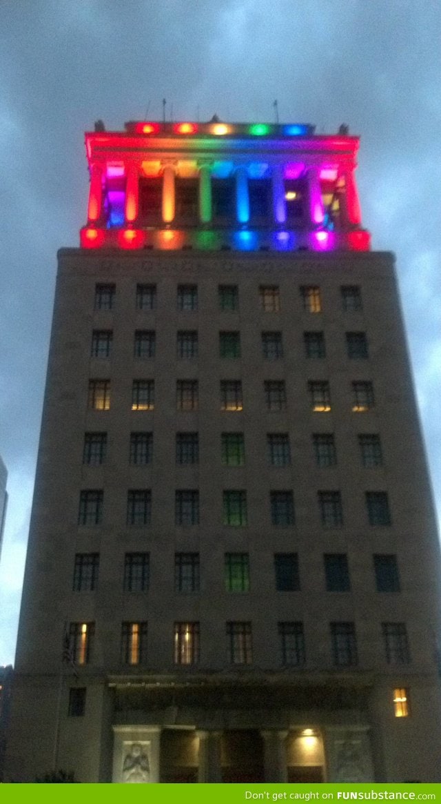 St. Louis Civil Courts building after the supreme court ruling