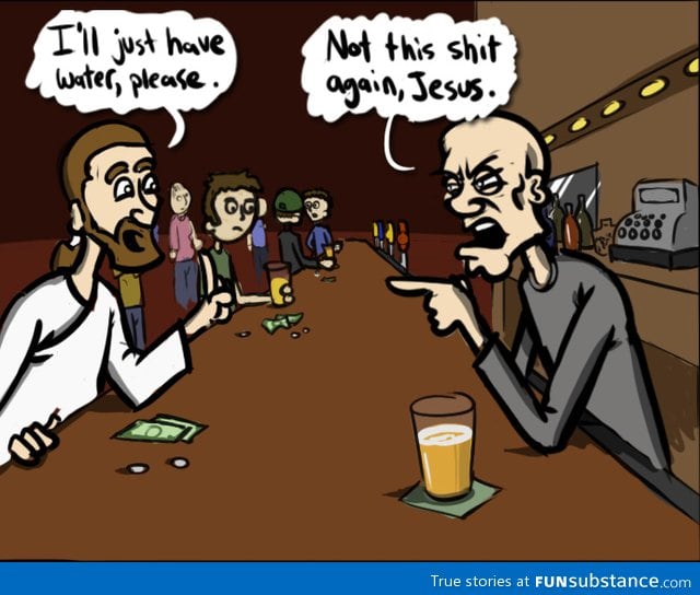 So a savior walks into a bar