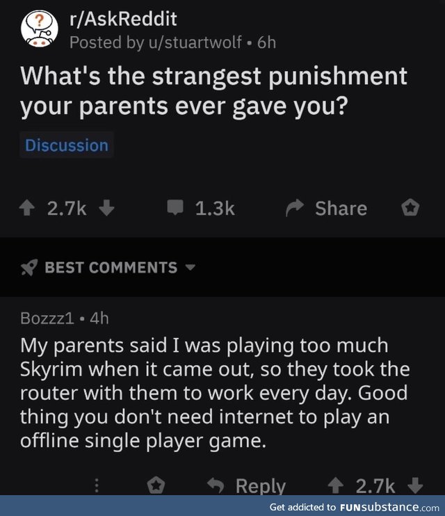 When parents think all games need WiFi