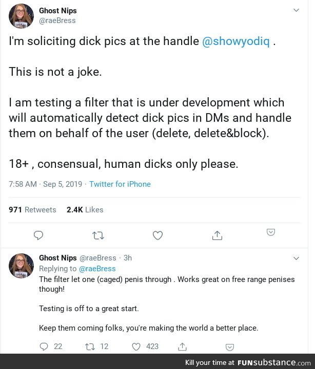 d*ckpics for science!