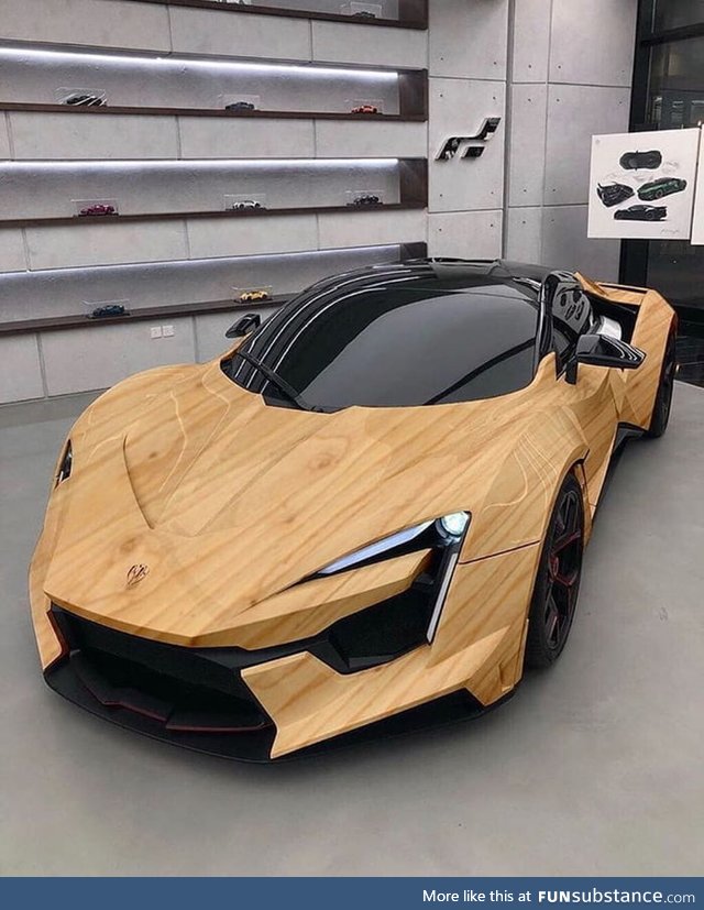 This is beautiful wooden luxury car