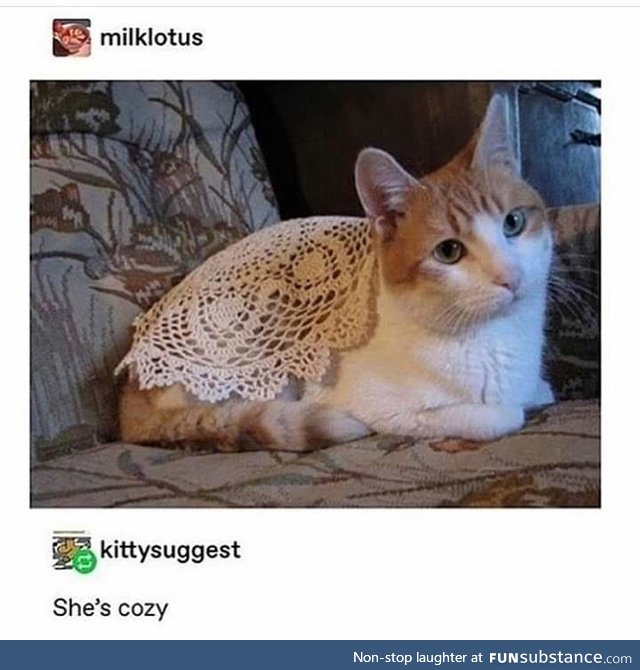 She has a cape