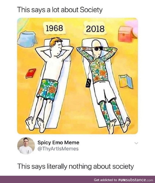 We live in a society