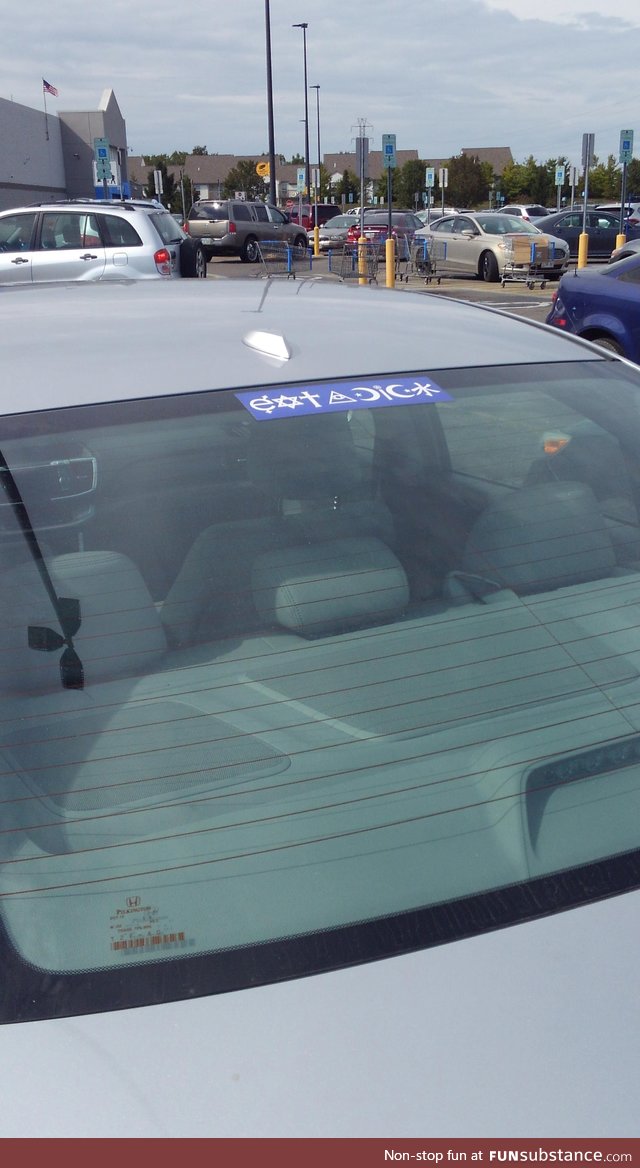 My favorite spinoff of the Coexist sticker I've seen so far